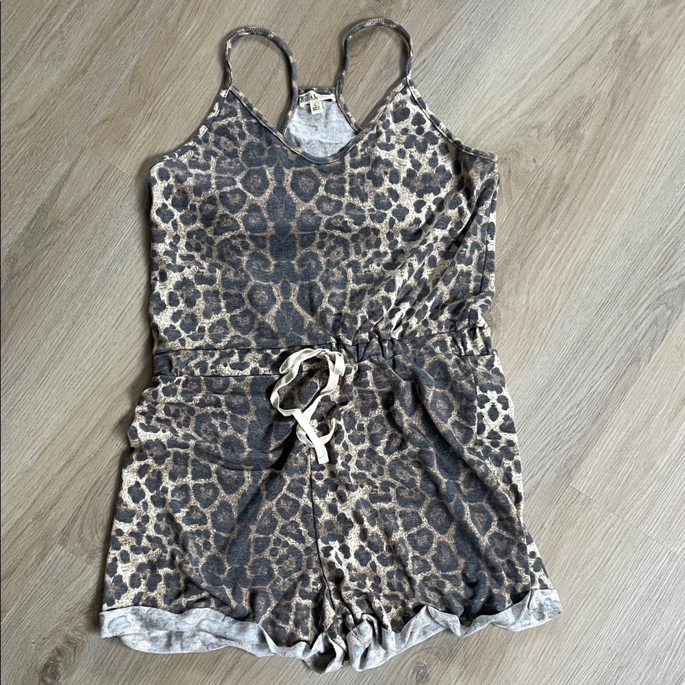 Leopard Print Romper